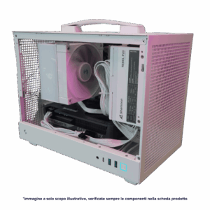 Rig Gaming MINI ITX - RTX 5060 8GB - AMD Ryzen 5 9600X - 32GB DDR5 - 650W TOTAL WHITE