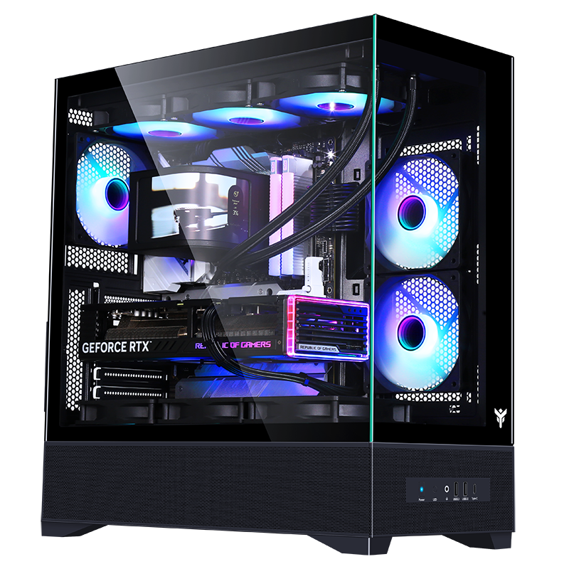 Rig Gaming AMD Radeon RX 9060 XT GAMING 16GB OC – AMD Ryzen 5 9600X – 32GB DDR5 -750W GOLD